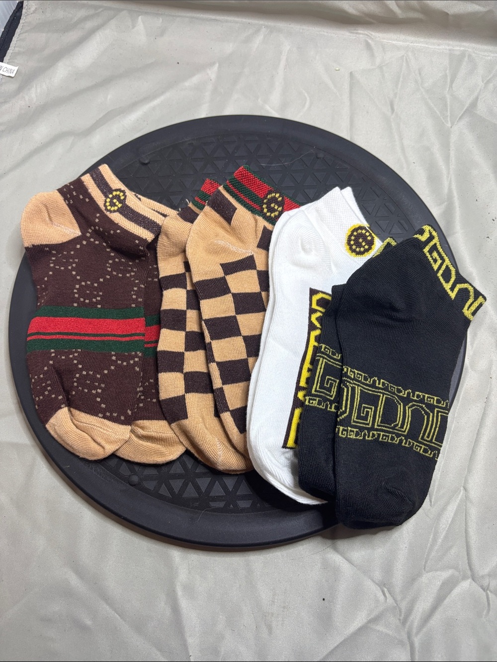 Men's Mixed Color Ankle Socks - 4-Pack